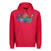 Cardinal Sweet land of liberty Premium Hoodie - FaDigitalArtStudio