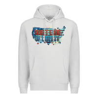 Dove Grey Sweet land of liberty Premium Hoodie - FaDigitalArtStudio