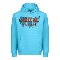 Ocean Blue Sweet land of liberty Premium Hoodie - FaDigitalArtStudio