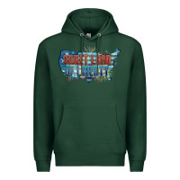 Sports Green Sweet land of liberty Premium Hoodie - FaDigitalArtStudio