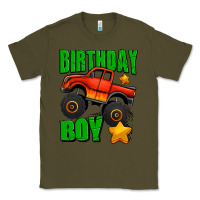 Army Green birthday boy monster truck Classic Tee - Jasminsmagicworld