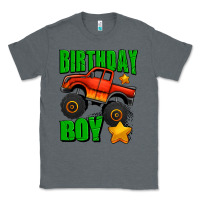 Charcoal Heather birthday boy monster truck Classic Tee - Jasminsmagicworld
