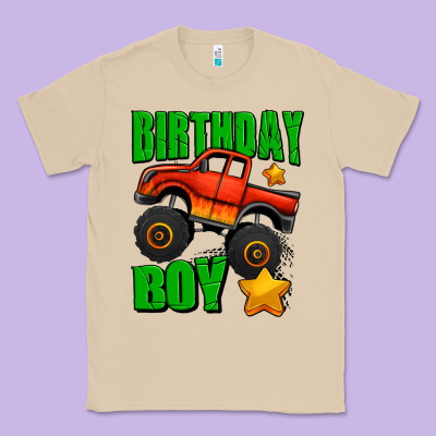 Birthday Boy Monster Truck Classic Tee Designed By Jasminsmagicworld