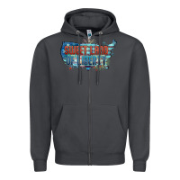 Smoke Sweet land of liberty Zipper Hoodie - FaDigitalArtStudio