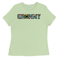 Matcha granny cowhide sunflower Ladies Tee - Jasminsmagicworld