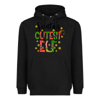 Black santas cutest elf Heavyweight Hoodie - CowhideDigitalArt