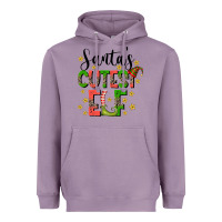 Lavender santas cutest elf Heavyweight Hoodie - CowhideDigitalArt