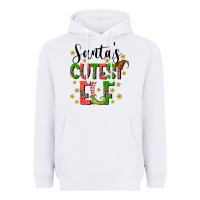 Santas Cutest Elf Heavyweight Hoodie | Teevron
