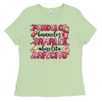 Pandulce Bunuelos Tamales Abuelita Cafecito Ladies Tee | Teevron