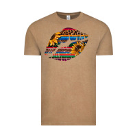 Vintage Coffee Aztec Sunflower Lips Vintage Tee - Bettercallsaul