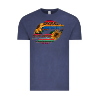 Vintage Denim Aztec Sunflower Lips Vintage Tee - Bettercallsaul