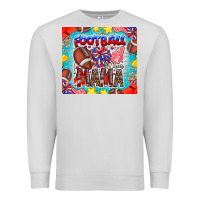 Dove Grey Football Mama Premium Sweatshirt - CowhideDigitalArt