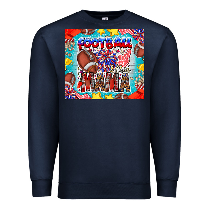 Football Mama Premium Sweatshirt by CowhideDigitalArt | Teevron