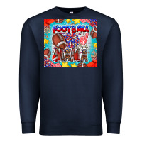 Navy Football Mama Premium Sweatshirt - CowhideDigitalArt