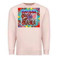 Pale Pink Football Mama Premium Sweatshirt - CowhideDigitalArt