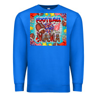 True Royal Football Mama Premium Sweatshirt - CowhideDigitalArt