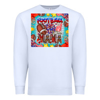 White Football Mama Premium Sweatshirt - CowhideDigitalArt