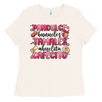 Bone pandulce bunuelos tamales abuelita cafecito Ladies Tee - MaliasSmallBusiness