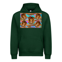 Forest Green lion Urban Hoodie - Artiststas
