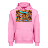 Fuchsia Pink lion Urban Hoodie - Artiststas