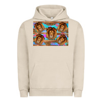 Pigment French Oak lion Urban Hoodie - Artiststas