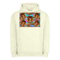 Pigment Pistachio lion Urban Hoodie - Artiststas