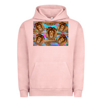 Pigment Salmon lion Urban Hoodie - Artiststas