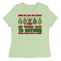 Matcha where the tree tops glisten Ladies Tee - MaliasSmallBusiness