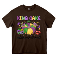 Chocolate Brown king cake calories don't count Heavy Core Tee - MaliasSmallBusiness