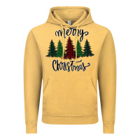Vintage Mustard Merry Christmas Trees Vintage Hoodie - Bettercallsaul