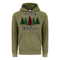 Vintage Olive Merry Christmas Trees Vintage Hoodie - Bettercallsaul