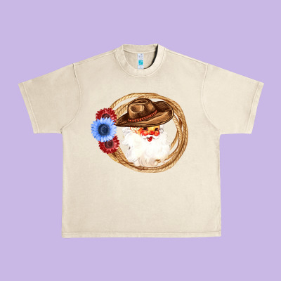 Cowboy Santa Urban Heavy Tee Designed By Bettercallsaul