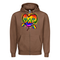 Chestnut Dad pride Zipper Hoodie - FaDigitalArtStudio