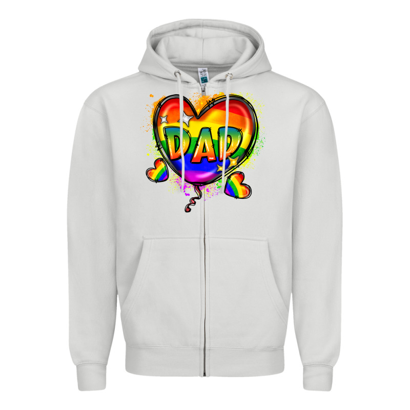 Dad Pride Zipper Hoodie by FaDigitalArtStudio | Teevron