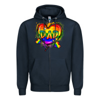 Navy Dad pride Zipper Hoodie - FaDigitalArtStudio