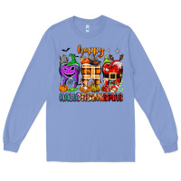 Colony Blue Happy Hallothanksmas teeth Long Sleeve Tee - texasbilliewilder