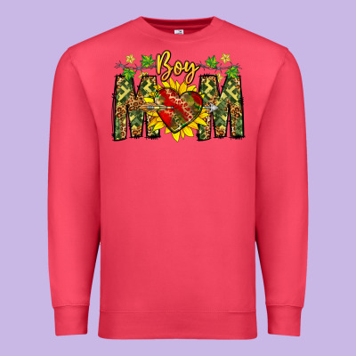 Boy Mom Premium Sweatshirt Designed By Cowhidedigitalart