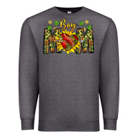 Charcoal Heather boy mom Premium Sweatshirt - CowhideDigitalArt
