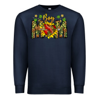 Navy boy mom Premium Sweatshirt - CowhideDigitalArt