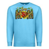Ocean Blue boy mom Premium Sweatshirt - CowhideDigitalArt