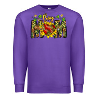 Purple boy mom Premium Sweatshirt - CowhideDigitalArt