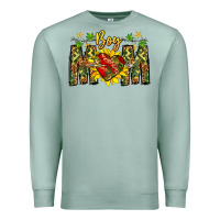 Seafoam boy mom Premium Sweatshirt - CowhideDigitalArt