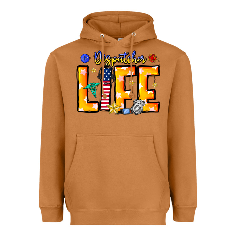 Name Tribute To First Responder Dispatchers Heavyweight Hoodie by CowhideDigitalArt | Teevron