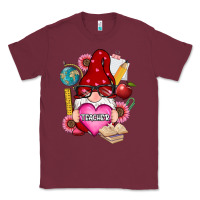 Burgundy valentines day teacher gnome Classic Tee - RanaPortraitStore