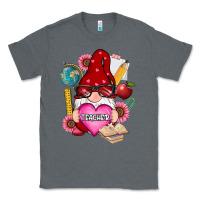 Charcoal Heather valentines day teacher gnome Classic Tee - RanaPortraitStore