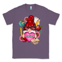 Lavender valentines day teacher gnome Classic Tee - RanaPortraitStore
