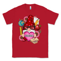 Red valentines day teacher gnome Classic Tee - RanaPortraitStore