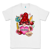 White valentines day teacher gnome Classic Tee - RanaPortraitStore