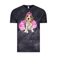 Cloud Black balerina beagle with tutu Vintage Tee - RanaPortraitStore