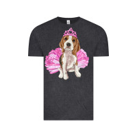 Vintage Black balerina beagle with tutu Vintage Tee - RanaPortraitStore